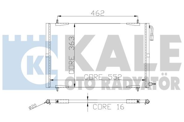 KLİMA RADYATÖRÜ (BRAZING)(MT)(KURUTUCUSUZ) PEUGEOT 206 (6455X9)