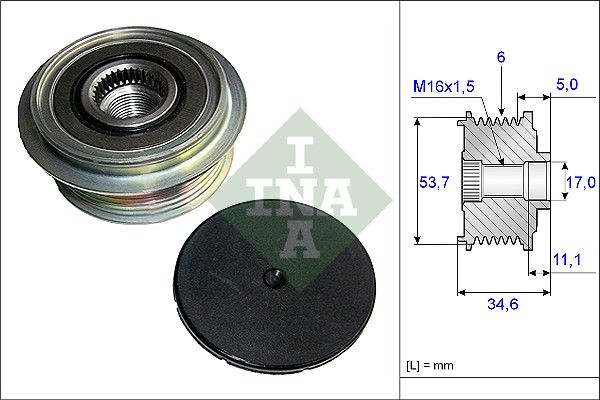 ALTERNATÖR KASNAĞI (6 KANAL) FORD MONDEO IV / S-MAX / VOLVO S80 II / V70 III