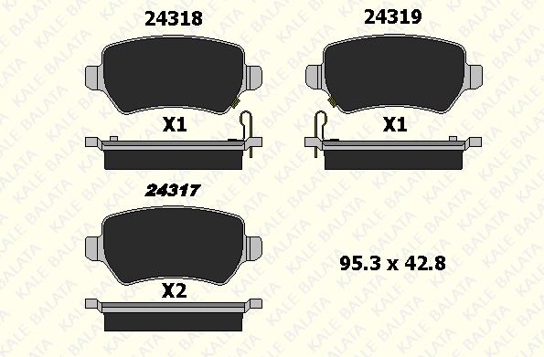 DİSK BALATA (ARKA) CHEVROLET MERIVA, ZAFIRA II - H