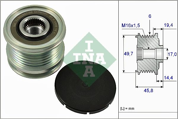 ALTERNATÖR KASNAĞI (6 KANALLI) M.BENZ (W204-C204) C180 CDI-C200 CDI-C220 CDI-C250 CDI / CLS (C218) / E-SERİSİ (W212) E200 CGI-E220 CDI-E250 CDI