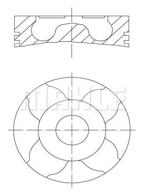 PİSTON,SEGMAN (+0.60)(75.00MM) PEUGEOT 206 - DW6 0,40mm KISA