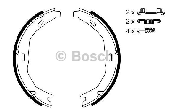 PABUÇLU FREN BALATASI (ARKA) MERCEDES E350 /E200/C250/C20