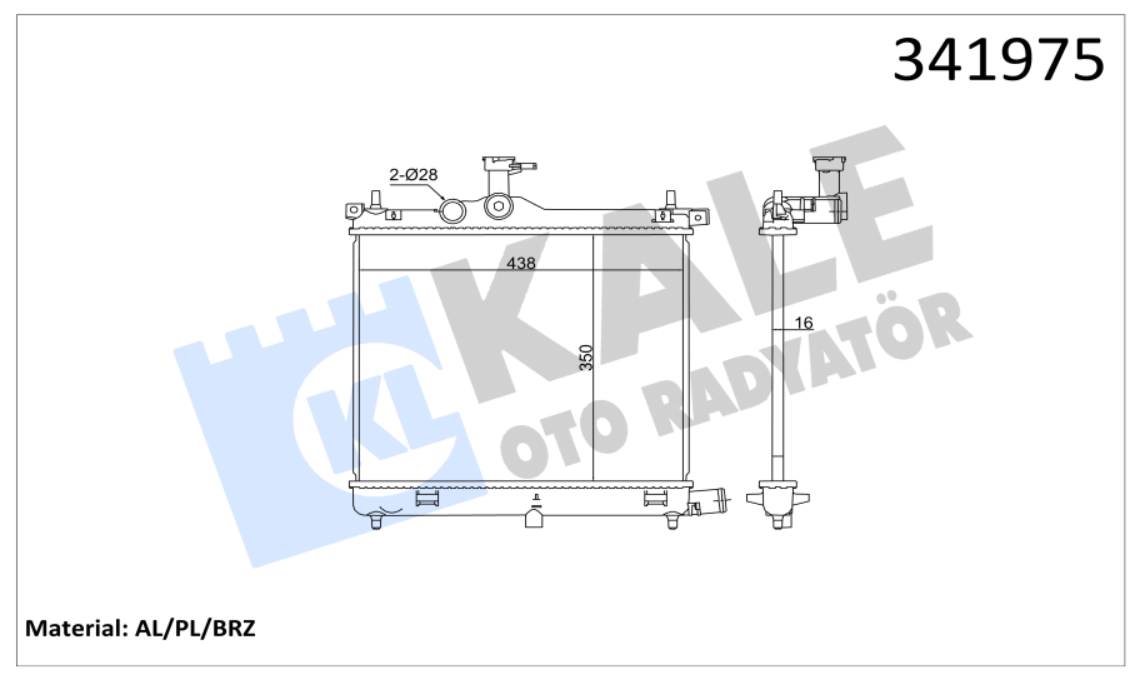 SU RADYATÖRÜ (BRAZING)(MT) HYUNDAI  İ10 1.1 11- / 1.2 08-