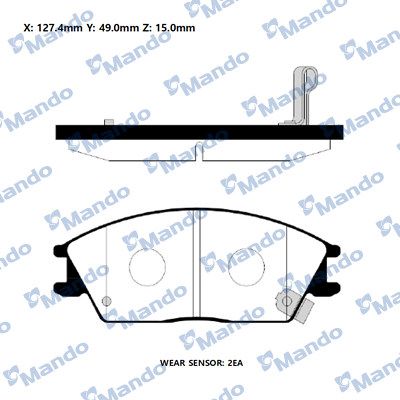 DİSK BALATA (ÖN) HYUNDAI ACCENT 1.3-1.3İ 12V-1.5İ 12V-1.5-1.6-1.5 CRDİ 02- / GETZ 1.1-1.3İ-1.4İ-1.5 CRDİ 02-