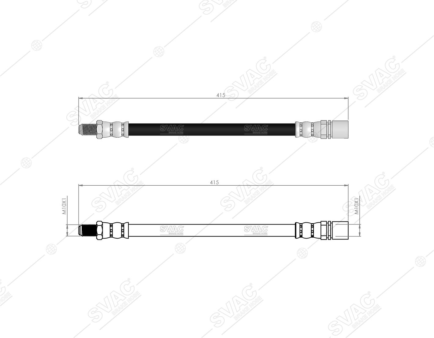 FREN HORTUMU (ARKA) TOYOTA HILUX V 91-97 / LAND CRUISER 85-90 / VW TARO 94-97