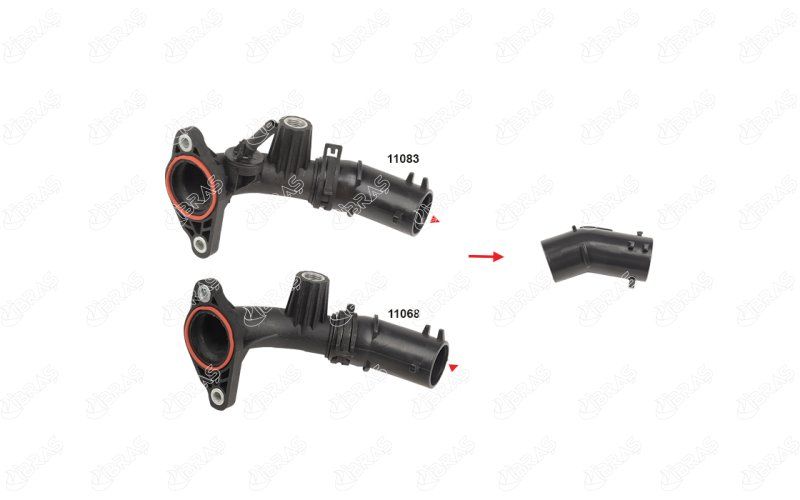 EGR BORUSU HORTUMU RENAULT CLIO V / KANGOO / KADJAR / MEGANE IV / DACIA DOKKER / DUSTER / LODGY / LOGAN / SANDERO II / NISSAN NV250 / QASHQAI