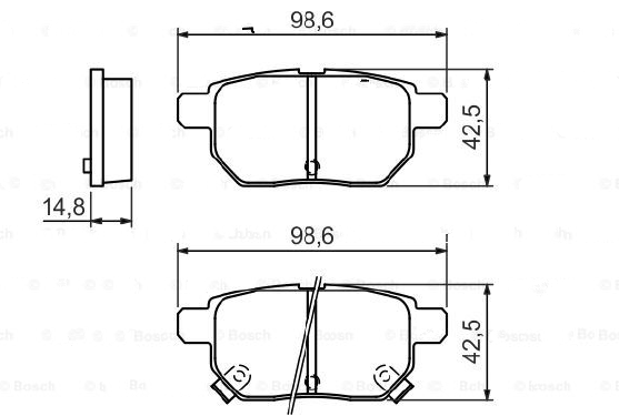 DİSK BALATA (ARKA) TOYOTA AURIS / YARIS II-III / VERSO S