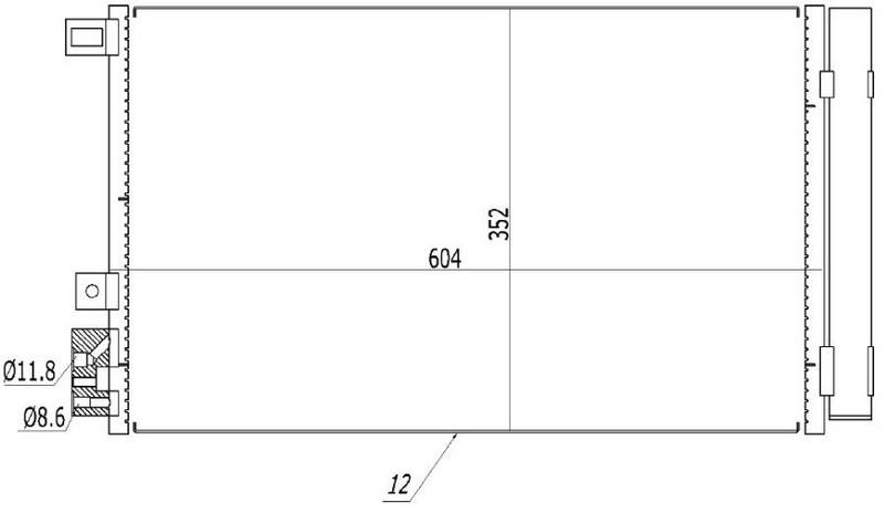 KLİMA RADYATÖRÜ(CFI769) FİAT LINEA 1,4İ 07-