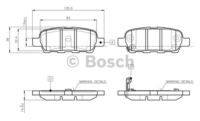 DİSK BALATA (ARKA) NISSAN QASHQAI 1,5-2,0DCİ 08-