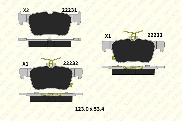 DİSK BALATA (ARKA) FORD MONDEO V 1.5 TDCİ-1.6 TDCİ-2.0 TDCİ 14- / S-MAX 2.0 TDCİ 15-18