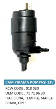 CAM SU POMPASI (TEK ÇIKIŞ) FIAT SİENA / TEMPRA / MAREA / BRAVA / OPEL / ALFA ROMEO