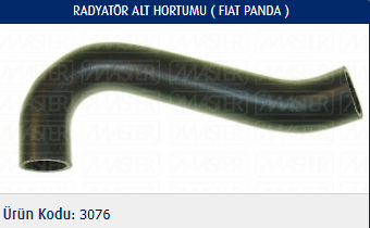 RADYATÖR ALT HORTUMU FIAT PANDA