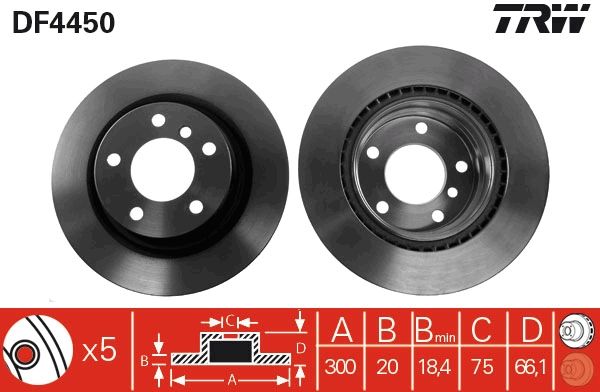 FREN DİSKİ (ARKA) BMW 1 (E81-E87-F21) 116İ-118İ-120İ-125İ 04- / BMW 3 (E90) 318D-318İ-320D-320İ-325İ 04-