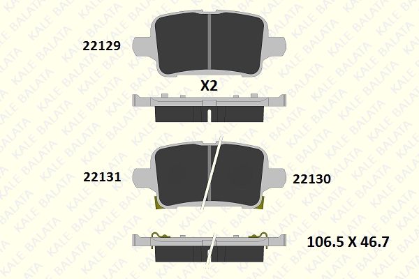 DİSK BALATA (ARKA) OPEL ASTRA K 1.4-1.4T-1.6 CDTI-1.6T 15-