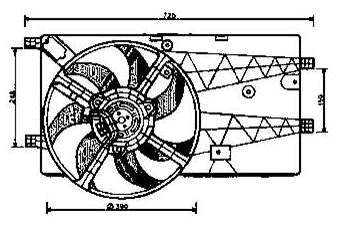 FAN MOTORU (DAVLUMBAZLI)(FFI033) FIAT FIORINO / PUEGEOT BİPPER / CITROEN NEMO