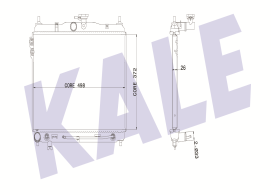 SU RADYATÖRÜ (BRAZING)(AT) HYUNDAI GETZ 1.6 (02-05)