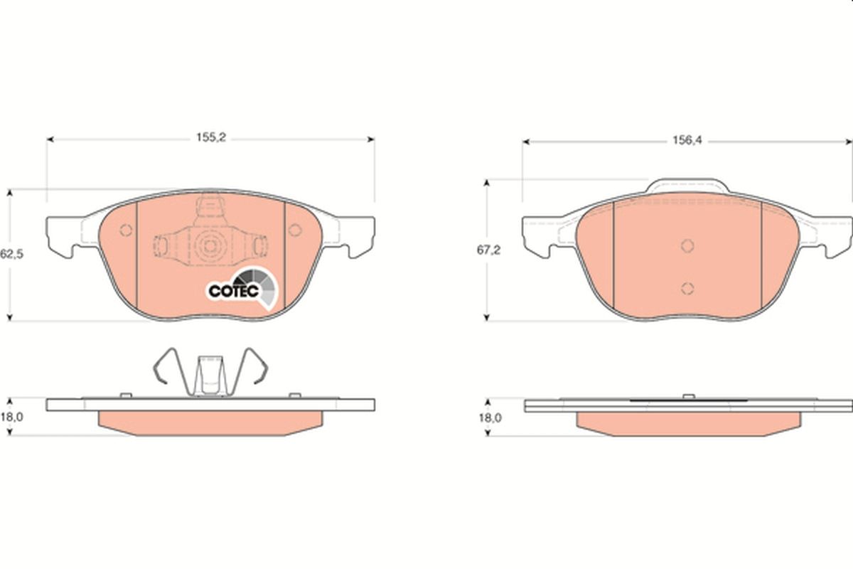 DİSK BALATA (ÖN) FORD C-MAX I-II / FOCUS II / FOCUS III / KUGA