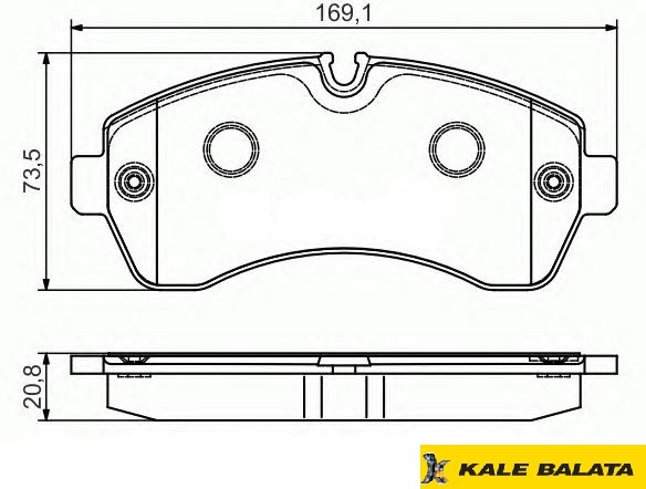 DİSK BALATA (ÖN) M.BENZ SPRINTER 06- / VW CRAFTER 06-