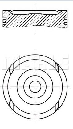 PİSTON,SEGMAN (STD)(86.00MM) C 2.0 LET - CALİBRA