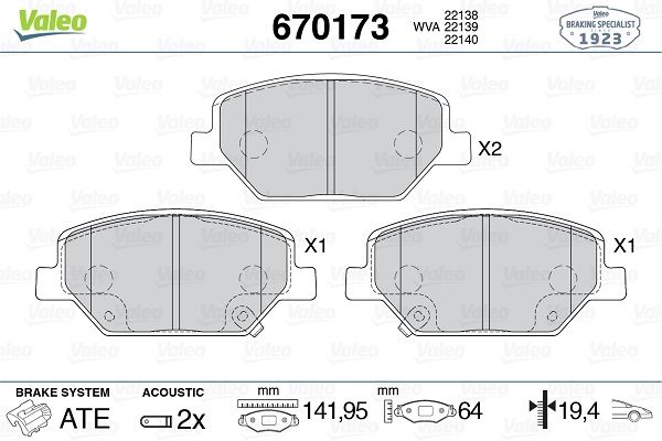 DİSK BALATA (ÖN) OPEL INSIGNIA B 1.5-1.6T-2.0 4X4-2.0 CDTI 17-