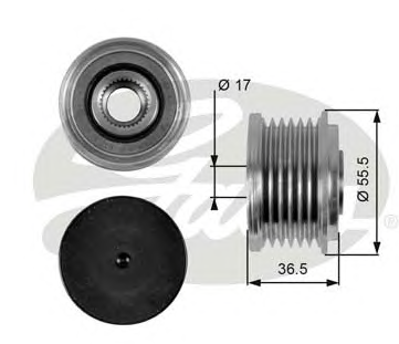 ALTERNATÖR KASNAĞI (6 KANALLI) MB C SERİSİ (W203) 00-07, COUPE (CL203) 01-04, T MODEL (S203) 01-07, CLK (C209) 02-09, E SERİSİ (W210) 99-02, T MODEL (S210) 99-03, G SERİSİ (W463) 01-, M SERİSİ (W163) 99-05, S SERİSİ (W220) 99-02