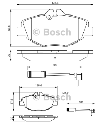 DİSK BALATA (ÖN) MERCEDES W200CDİ 02-E220 CDİ 02-