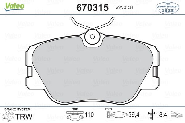 DİSK BALATA (ÖN) M.BENZ 124 (A124) 300 CE-230 CE-300 CE 87-92 / E-SERİSİ (W124) E200-E220-E250-E280-E300 93-95 / SL (R129) 280-300SL-320-500-500SL 93-01