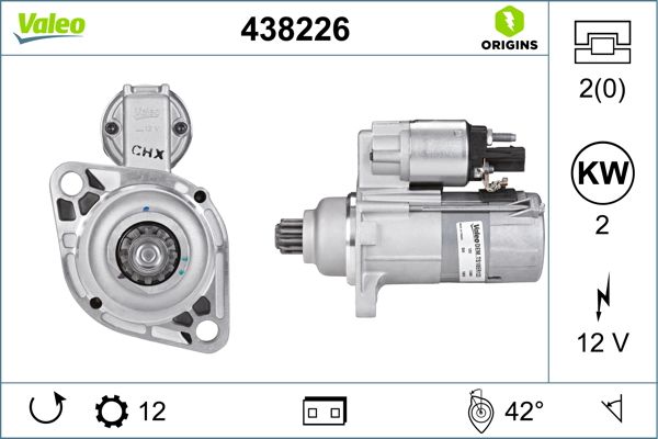 MARŞ MOTORU 12V 2KW 12 DİŞ VW ARTEON / BEETLE / GOLF V-VI-VII / PASSAT / TIGUAN / TOURAN / TRANSPORTER T5