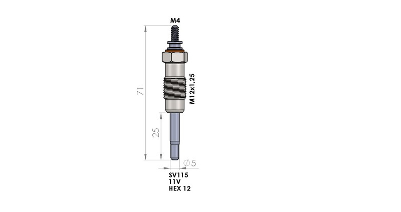 KIZDIRMA BUJİSİ (11,0V) FIAT BRAVO / MAREA / MARENGO 1.9 TD-2.4 TD