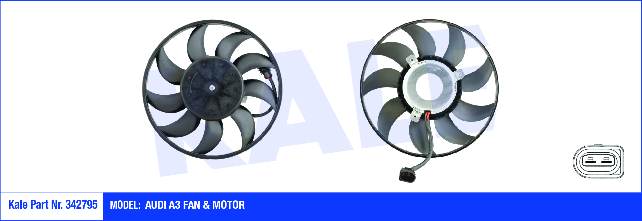 FAN MOTORU AUDI A3 296mm 200W