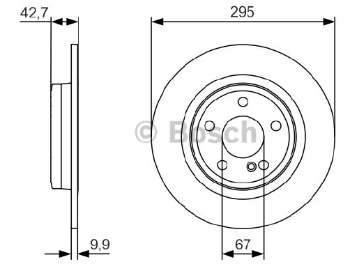 FREN DİSKİ (ARKA)(295MM) M.BENZ (W176)A220 CDI-A250 06-