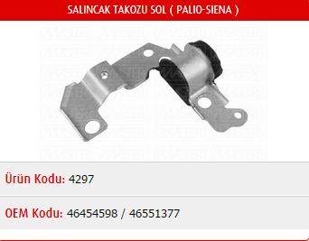 SALINCAK TAKOZU (SOL) FIAT ALBEA 03-