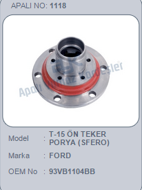 PORYA (ÖN TEKER) FORD TRANSİT T15