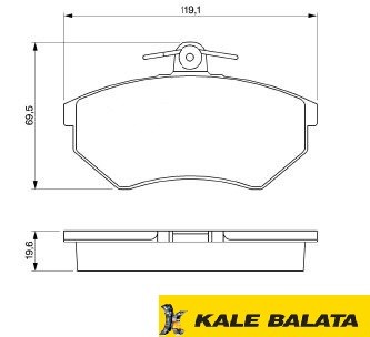 DİSK BALATA (ÖN) VW PASSAT III -GOLF III - IBIZA II