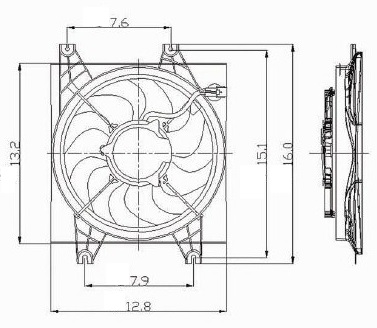 FAN MOTORU (DAVLUMBAZLI)(FHY022C) HYUNDAI ACCENT ADMİRE 1.3