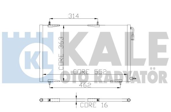 KLİMA RADYATÖRÜ (BRAZING)(MT)(KURUTUCUSUZ) PEUGEOT 206 (6455CJ)