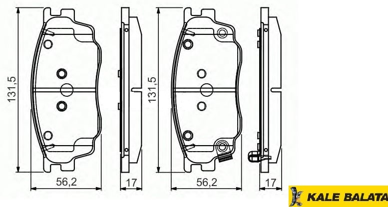 DİSK BALATA (ÖN) MAZDA 6 02-