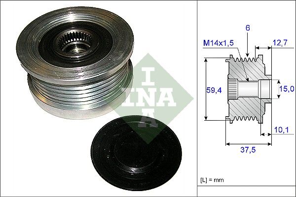 ALTERNATÖR KASNAĞI (6 KANAL) HYUNDAI ACCENT II / ACCENT III / GETZ  / MATRİX