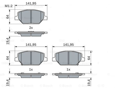 DİSK BALATA (ÖN)(17 JANT) OPEL INSIGNIA B