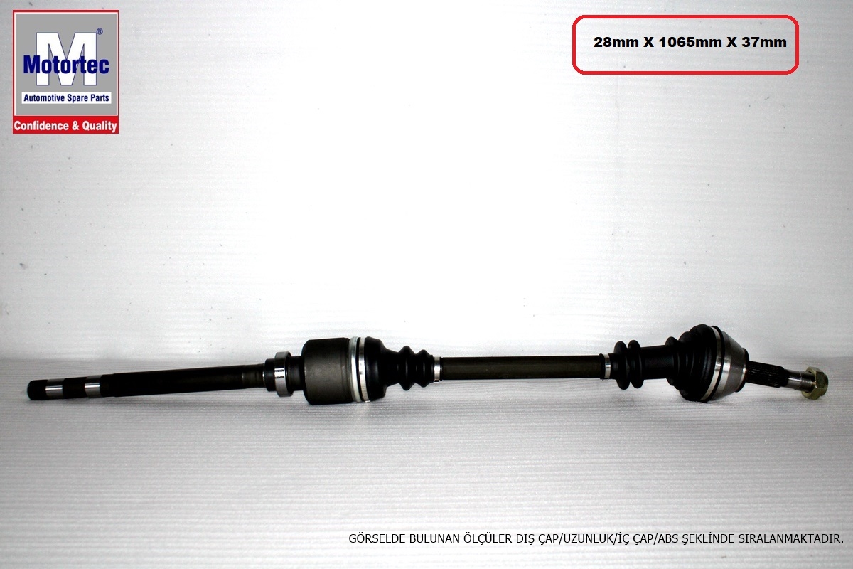 AKS KOMPLE (SAĞ)(1108,00MM) PEUGEOT BOXER 2.0 İ 94-02 / 2.5 TD 96-02 / 2.8 HDI 00-02 / FIAT DUCATO 95-02 / CITROEN JUMPER 94-02