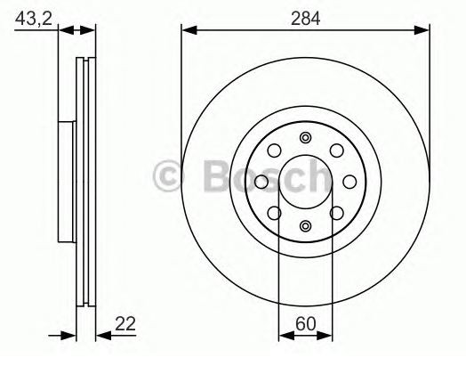 FREN DİSKİ (ÖN)(284MM) OPEL CORSA 1.3 CTDI