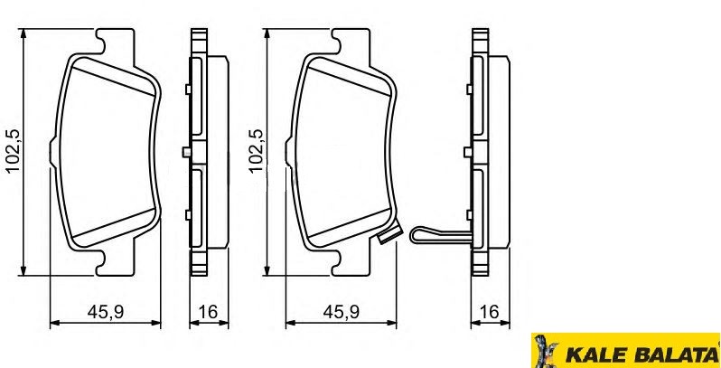 DİSK BALATA (ARKA) TOYOTA AURIS 07-