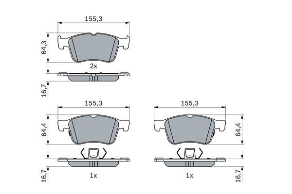 DİSK BALATA (ÖN) FORD FOCUS IV 1.0 EcoBoost 18- / KUGA III 1.5 EcoBlue 19-