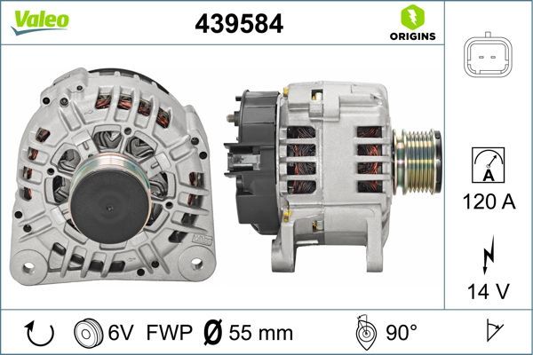 ALTERNATÖR ŞARJ DİNAMOSU 120A RENAULT CLIO KANGO SYMBOL / DACIA DUSTER LOGAN SANDERO / NISSAN KUBISTAR 1.5DCİ