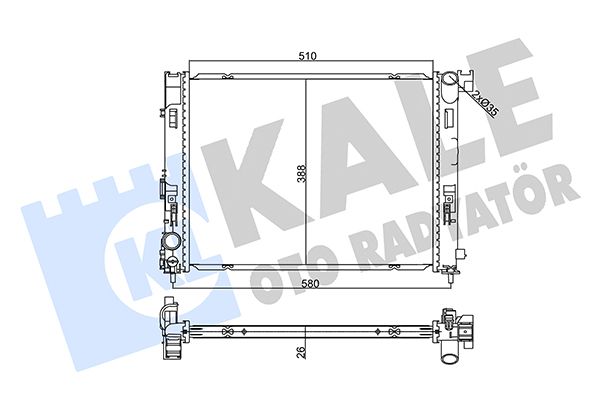 SU RADYATÖRÜ (BRAZING)(MT) NISSAN MICRA V 1.5DCI 16- / RENAULT CLIO V 1.0 19-