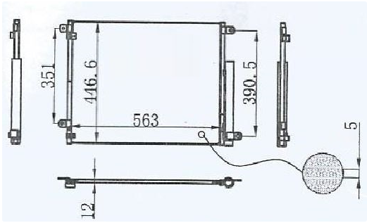 KLİMA RADYATÖRÜ(CHN070) HONDA CİVİC 16+ A/M