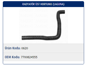 RADYATÖR ÜST HORTUMU RENAULT LAGUNA I 1.8-2.0 93-00