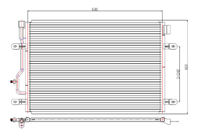 KLİMA RADYATÖRÜ(CAU403) A4 2003-2005