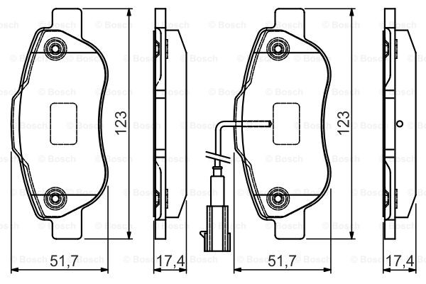 DİSK BALATA (ÖN) FIAT PUNTO 1.4-1.3D MJET 03- / LI