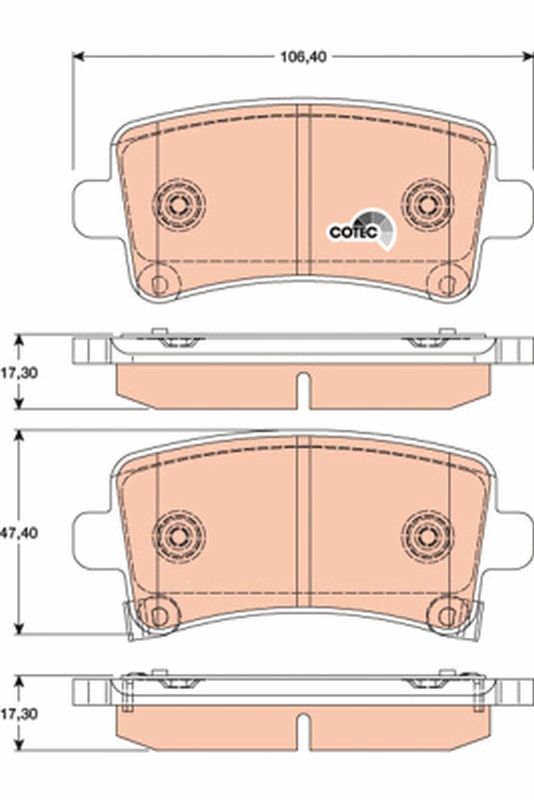 DİSK BALATA (ARKA) OPEL INSIGNIA 1.4-1.6-1.6 CDTI-2.0 CDTI 08- / CHEVROLET MALIBU 2.0D-2.4 12-